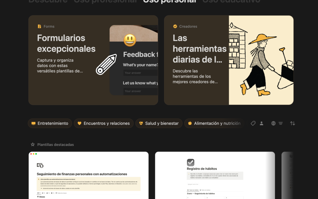 Notion, la navaja suiza de los blocs de notas